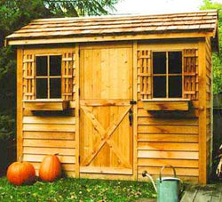 Cabana Cedar Wood Shed Kit