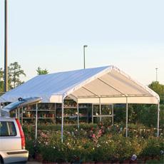 ShelterLogic 10×20 White Canopy Replacement Cover Fits 2" Frame