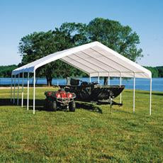 Shelterlogic 12×26 Canopy, 2" 10-Leg Frame White Cover