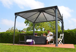 Lightweight Gray & Bronze Gazebo and Patio Cover Kit (2 Sizes)
