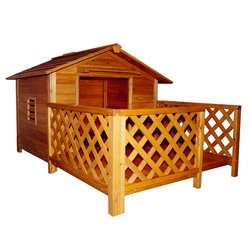 Amazing Dog House with Chimney & Porch (medium and large breeds)