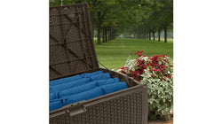 Suncast 73 Gallon Resin Wicker Deck Box