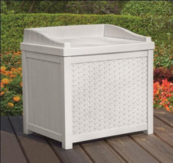 Suncast Resin Wicker Deck/storage Box