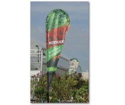 Caravan 10' Tear Drop Flag Kit  With Double Sided Print