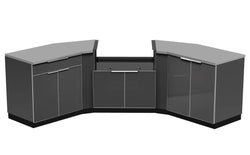 NewAge Outdoor Kitchen - 5 PC Outdoor Kitchen Set in Aluminum