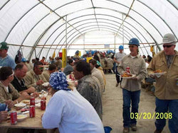 Rhino Commercial Round Truss Building 30'Wx65'Lx15'H (White)