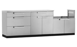 NewAge Outdoor Kitchen - 3 PC Outdoor Kitchen Set in Stainless Steel