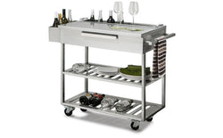 NewAge Outdoor Kitchen - Mobile Bar Cart in Stainless Steel