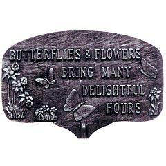 Butterflies and Flowers Garden Plaque