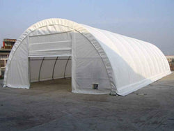 Rhino Commercial Round Truss Building 30'Wx65'Lx15'H (White)