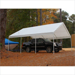King Canopy A-Frame Hercules Canopy - 18' x 20' x 11'6"- 8 Legs - 180g/m2 Fitted Cover w/ Drawstring - White