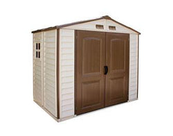 Duramax 8x6 StoreAll Vinyl Shed with Foundation Kit