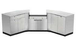 NewAge Outdoor Kitchen - 7 PC Outdoor Kitchen Set in Stainless Steel