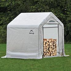 Shelterlogic 5 x 3.5 x 5 Seasoning Shed; 5.5oz Clear PE Cover