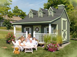 Little Cottage Pennfield Cottage Playhouse Panelized Kit with Floor