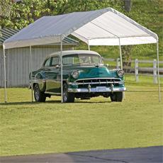 Shelterlogic 10'×20' Canopy, 1-3/8" 6-Leg Frame, White Cover