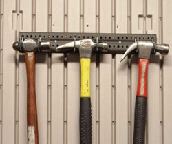 Lifetime 16 in. Accessory Peg Strips with 10 Tool Hooks - 2 Strip Pack