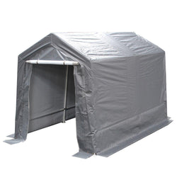 King Canopy 7' x 12'  A-Frame Enclosed Storage Garage / Shed - 6 Legs - 1245 gsm Cover - Enclosed