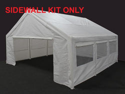 King Canopy 20 x 20 Side Wall Kit with 2 Zippered Ends & 2 Side Walls w/Flaps & Bug Screen Windows, 50 Ball Bungees