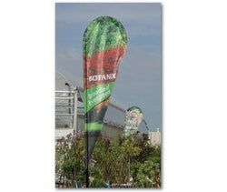 Caravan 12' Tear Drop Flag Kit With Double Sided Print