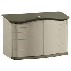 Rubbermaid 374801OLVSS Sandstone 18 Cu Ft Horizontal Storage Shed