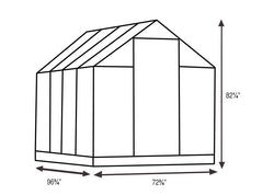 Palram Harmony 6' Wide Greenhouses