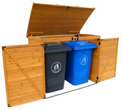 Large Trash & Recycling Versatile Storage Shed Unit