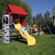 Lifetime A-Frame Playset/Clubhouse & Swingset (Primary Colors)