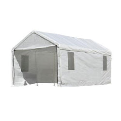 Shelterlogic 10×20 White Canopy Enclosure Kit w/Windows, Fits 1-3/8" Frame