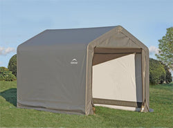 ShelterLogic 6x6x6' Peak Style Storage Shed, 1-3/8" Frame, Grey Cover