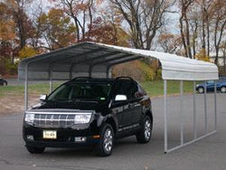 Steel Carport 12' x 20' x 8' - Excellent Metal Open Garage