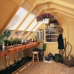 Phoenix Wood Greenhouse Kit with Floor (10x8)