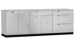 NewAge Outdoor Kitchen - 3 PC Outdoor Kitchen Cabinet Set in Stainless Steel