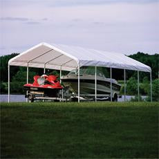 Shelterlogic 12×30 White Canopy Replacement Cover, Fits 2" Frame