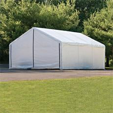Shelterlogic 18×40 White Canopy Enclosure Kit FR Rated - Frame and Canopy Sold Separately