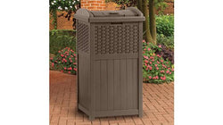 Suncast Resin Wicker Trash Hideaway