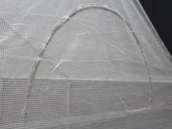 King Canopy Green House 10' x 10' x 7'11" - Steel Frame 1 3/8" Diameter - 6 Leg- 1 Piece Opaque Green House Cover- Zippered Front Door - Rear Vented Window with flap for complete enclosure