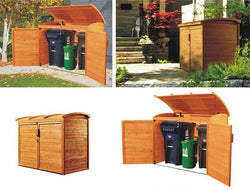 Trash & Recycling Versatile Storage Shed Unit