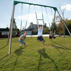 Lifetime 10' Swing Set (Green/Tan)