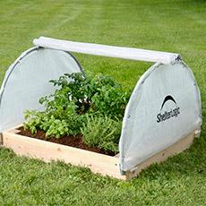 Shelterlogic 4x4x1' Round Raised Bed Greenhouse with Fully Closable Cover