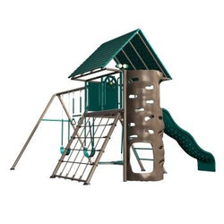 Lifetime A-Frame Playset/Clubhouse & Swingset (Earth Tones)