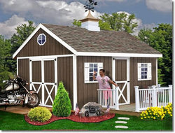 Best Barns Easton 12' Wood Storage Shed Kit