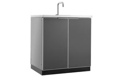 NewAge Outdoor Kitchen - Sink Cabinet in Aluminum