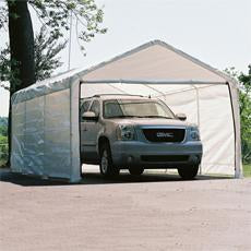Shelterlogic  12 ft. x 30 ft. White Canopy Enclosure Kit Fits 2 in. Frame - Frame and Canopy Sold Separately