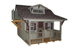 Little Cottage Craftsman Playhouse Panelized Kit w/floor