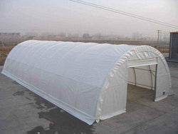 Rhino Commercial Round Truss Building 30'Wx40'Lx15'H (White)