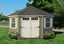 Little Cottage Colonial Five Corner Shed "Panelized Kit (wood) no floor"