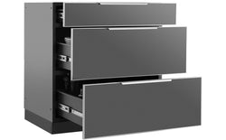 NewAge Outdoor Kitchen - 3-Drawer Cabinet in Aluminum