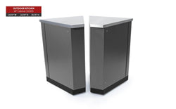 NewAge Outdoor Kitchen - 45° Cabinet in Aluminum (Set of 2)