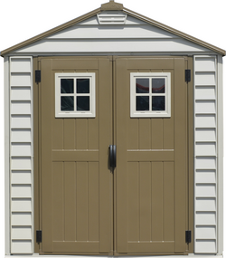 Duramax 7x7 StoreMax Vinyl Shed with Foundation Kit